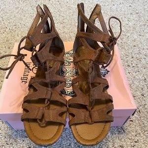 Crown vintage lace up gladiator sandals